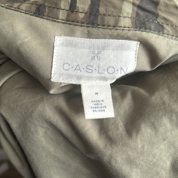 Caslon camouflaged print shirt jacket - Picture 8 of 8